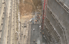 北京地鐵六號線南鑼鼓巷站施工現場