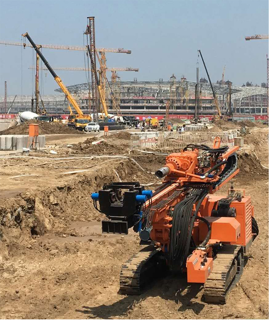北京大興國際機場地下通道施工現場(圖1)